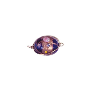 Wire Caged Glass Beads 3367