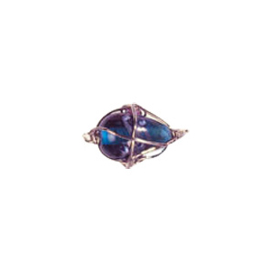Wire Caged Glass Beads 3374