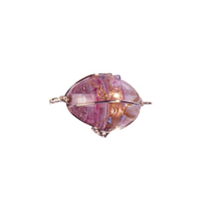 Wire Caged Glass Beads 3381
