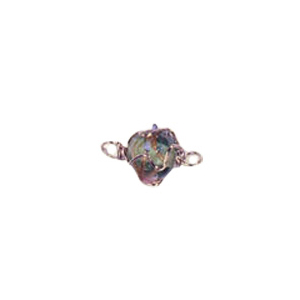 Wire Caged Glass Beads 3387