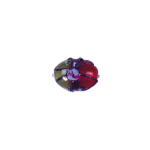 2 tone 50 or 50 Blue Stone Stringer Lampwork Glass Beads 3469