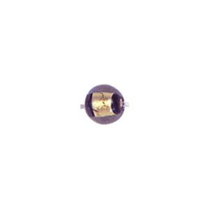 Gold Foiled Glass Beads with Colored baseline 3539