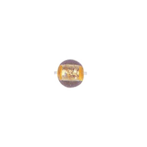 Gold Foiled Glass Beads with Colored baseline 3540