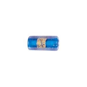 Gold Foiled Glass Beads with Colored baseline 3586