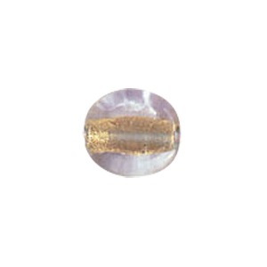 Gold Foiled Glass Beads with Colored baseline 3598
