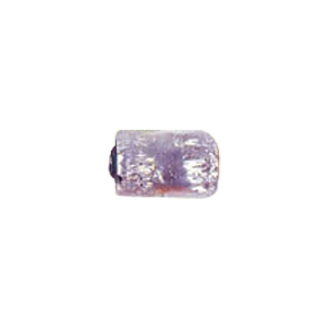 Silver Foiled Mirror layered Glass Beads 3606