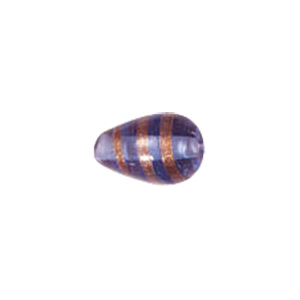 Basic Gold stone Striped Glass Beads 3651