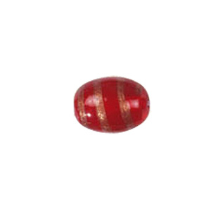 Basic Gold stone Striped Glass Beads 3658