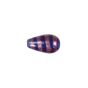 Basic Gold stone Striped Glass Beads 3663