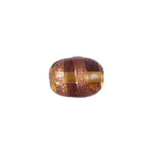 Basic Gold stone Striped Glass Beads 3667