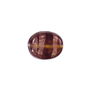 Basic Gold stone Striped Glass Beads 3680