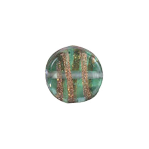 Basic Gold stone Striped Glass Beads 3695