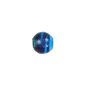 Blue Stone Striped Glass Beads 3700