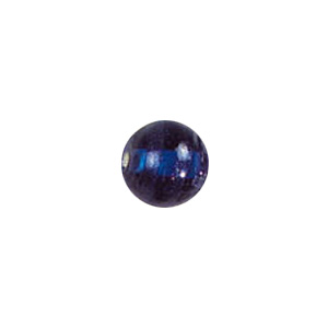 Blue Stone Striped Glass Beads 3703
