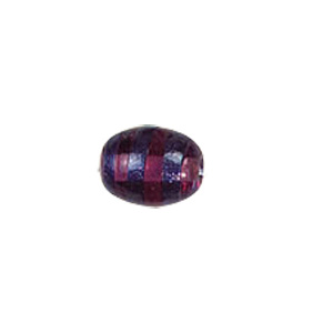 Blue Stone Striped Glass Beads 3713
