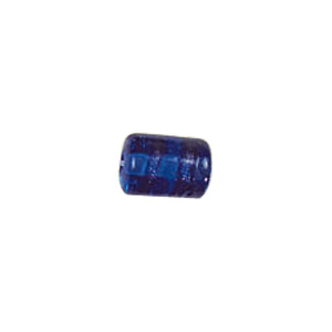 Blue Stone Striped Glass Beads 3736