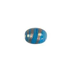 Pastel Gold stone Striped Glass Beads 3757