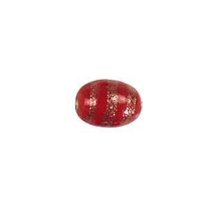 Pastel Gold stone Striped Glass Beads 3760