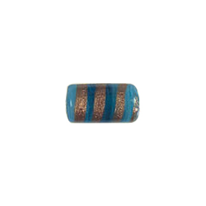 Pastel Gold stone Striped Glass Beads 3773