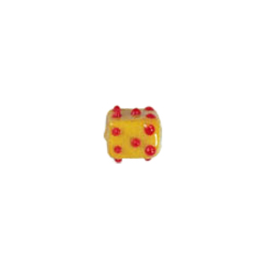 Bumpy raised small size Glass Beads 3860