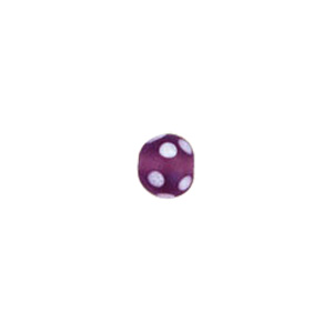 Dotted Candy Frosted Glass Beads 4051