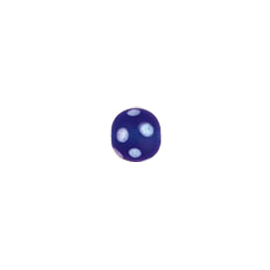 Dotted Candy Frosted Glass Beads 4052