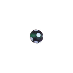 Dotted Candy Frosted Glass Beads 4057