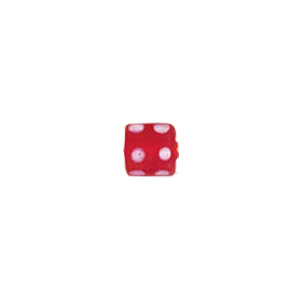 Dotted Candy Frosted Glass Beads 4059