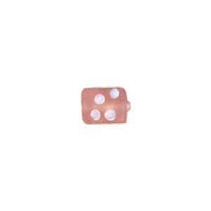 Dotted Candy Frosted Glass Beads 4060