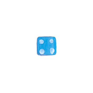 Dotted Candy Frosted Glass Beads 4061