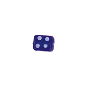 Dotted Candy Frosted Glass Beads 4065