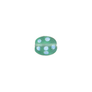 Dotted Candy Frosted Glass Beads 4066