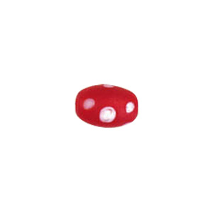 Dotted Candy Frosted Glass Beads 4076