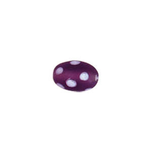 Dotted Candy Frosted Glass Beads 4081