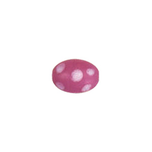 Dotted Candy Frosted Glass Beads 4084