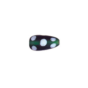 Dotted Candy Frosted Glass Beads 4089