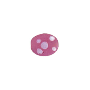 Dotted Candy Frosted Glass Beads 4102
