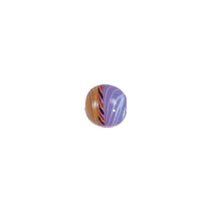 Feathered stripe decorated Lampworked Glass Beads 4113