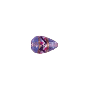 Gold band w or swirly design Lampworked Glass Beads 4223