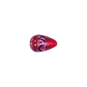 Gold band w or swirly design Lampworked Glass Beads 4224
