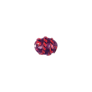Twisted stripes raised Lamp Glass Beads 4231