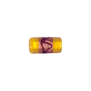 Gold band w or swirly design Lampworked Glass Beads 4250