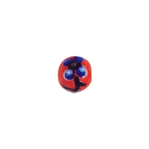 Flower design Lampworked Glass Beads 4273