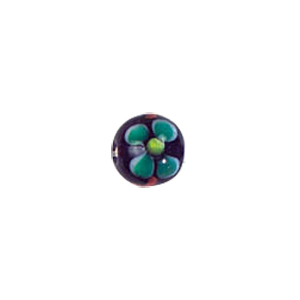 Flower design Lampworked Glass Beads 4274