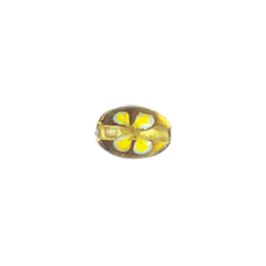 Flower design Lampworked Glass Beads 4288