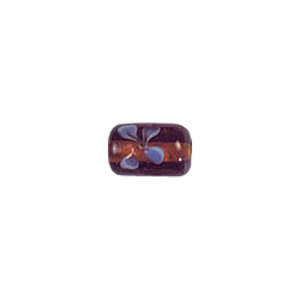 Flower design Lampworked Glass Beads 4302