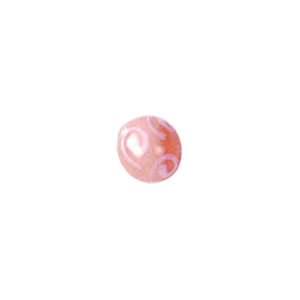 Swirly Lampworked Glass Beads 4349