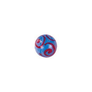 Swirly Lampworked Glass Beads 4353
