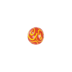 Swirly Lampworked Glass Beads 4354