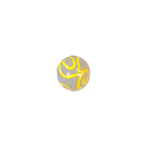 Swirly Lampworked Glass Beads 4361